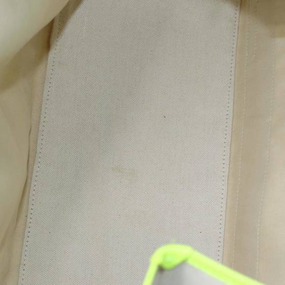 BALENCIAGA Navy Cabas M Hand Bag Canvas Leather White Yellow 339936 Auth yk14650 - Picture 16 of 16